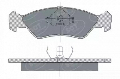 SCT GERMANY sp236pr -  Комплект тормозных колодок, дисковый тормоз